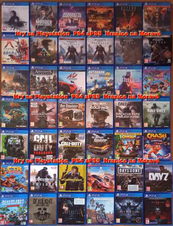 Hry na Playstation PS4 a PS5 - 1. část seznamu - foto 1