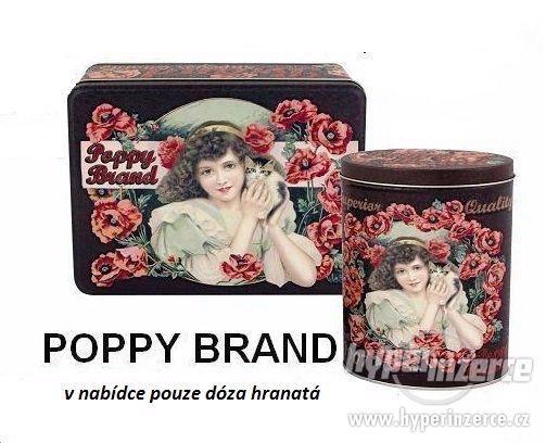 Dóza plechová Poppy Brand - Vintage - foto 1
