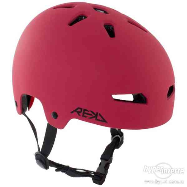 Rekd - Elite Red - helma na koloběžku skateboard nová - foto 1