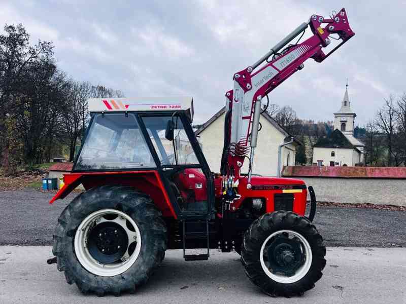  Traktor Zetor 7245 + čelní nakladač - velmi dobrém stavu - foto 1