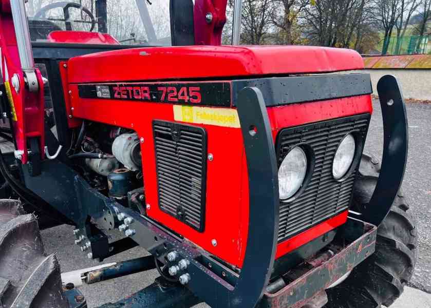  Traktor Zetor 7245 + čelní nakladač - velmi dobrém stavu - foto 4