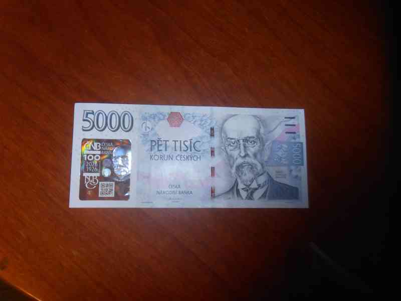 Bankovka 5000 s přítiskem - foto 2