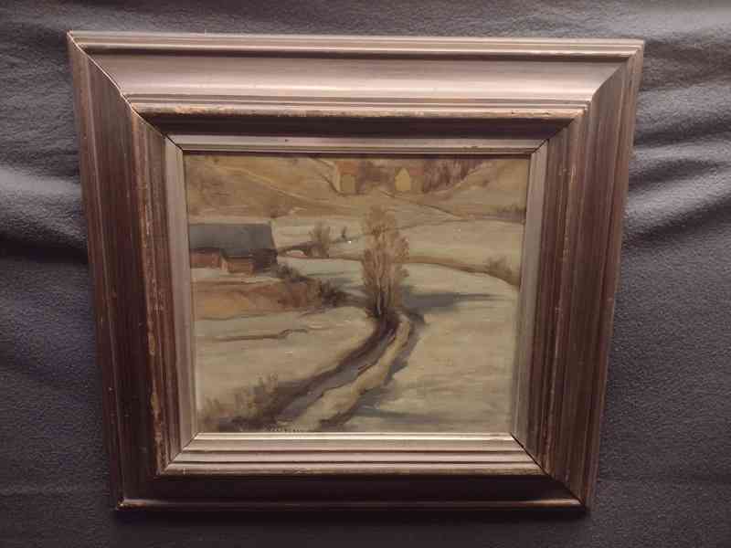 Zimní cesta - Jaro Beran - 1954 - olej na plátně