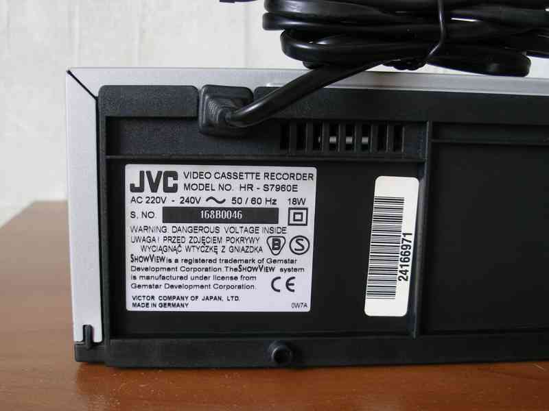JVC HR-S8960 videorekordér S-VHS ET s TBC, HIGH-END - nový - foto 11