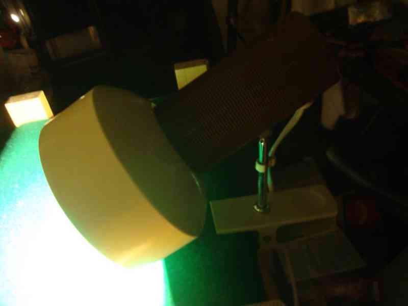 Retro lampa lampička klip skřipec na stůl NAPAKO Hůrka - foto 15