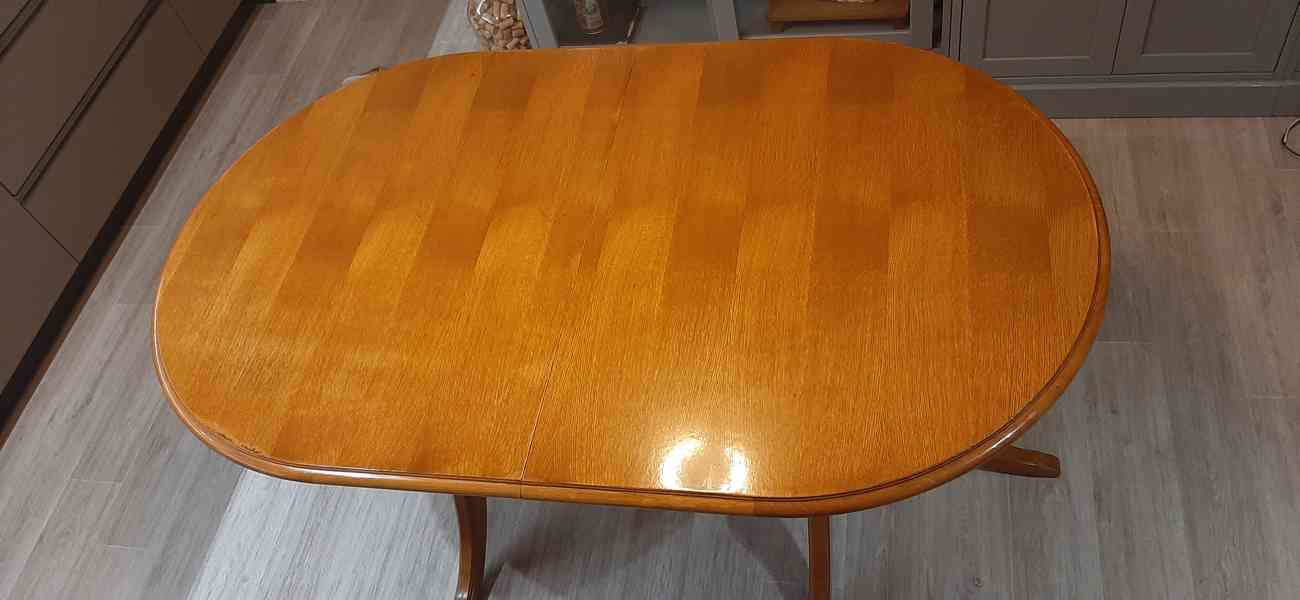 Jídelní stůl oválný rozkládací - foto 2