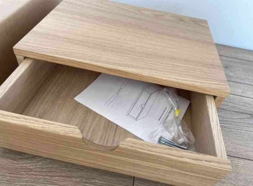 Noční závěsné stolky zn. Woodman Farsta 2ks - foto 5