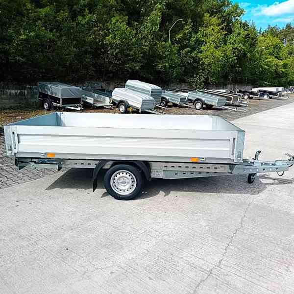 Nový přívěsný vozík/plato 750Kg, 3,02mx1,62, ALU bočnice,DPH - foto 5