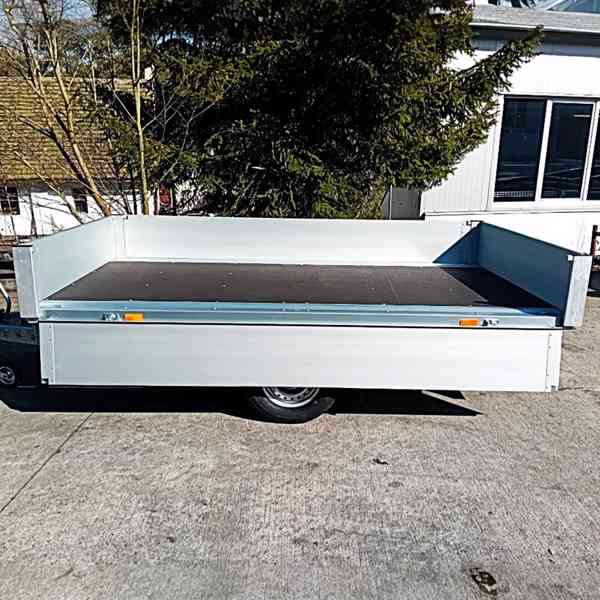 Nový přívěsný vozík/plato 750Kg, 3,02mx1,62, ALU bočnice,DPH - foto 11