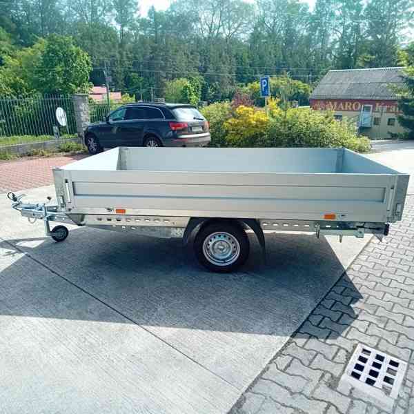 Nový přívěsný vozík/plato 750Kg, 3,02mx1,62, ALU bočnice,DPH - foto 2