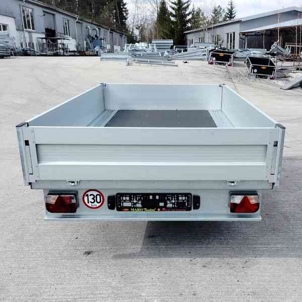 Nový přívěsný vozík/plato 750Kg, 3,02mx1,62, ALU bočnice,DPH - foto 7