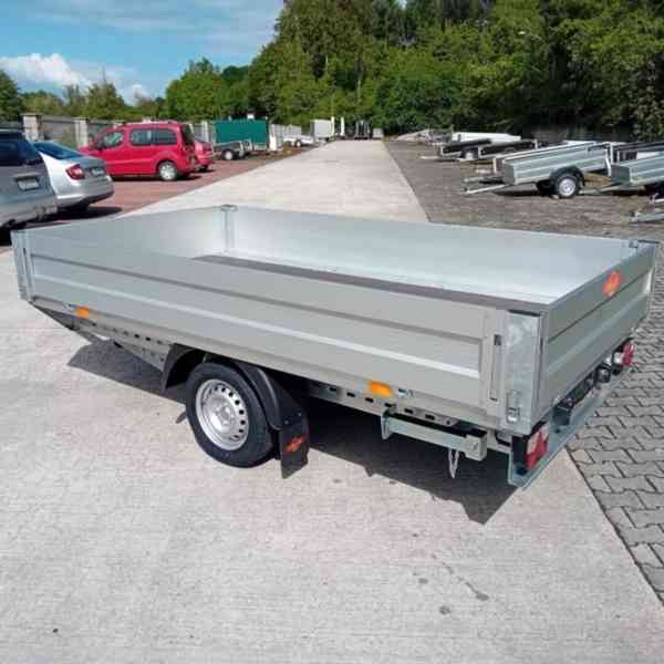 Nový přívěsný vozík/plato 750Kg, 3,02mx1,62, ALU bočnice,DPH - foto 6