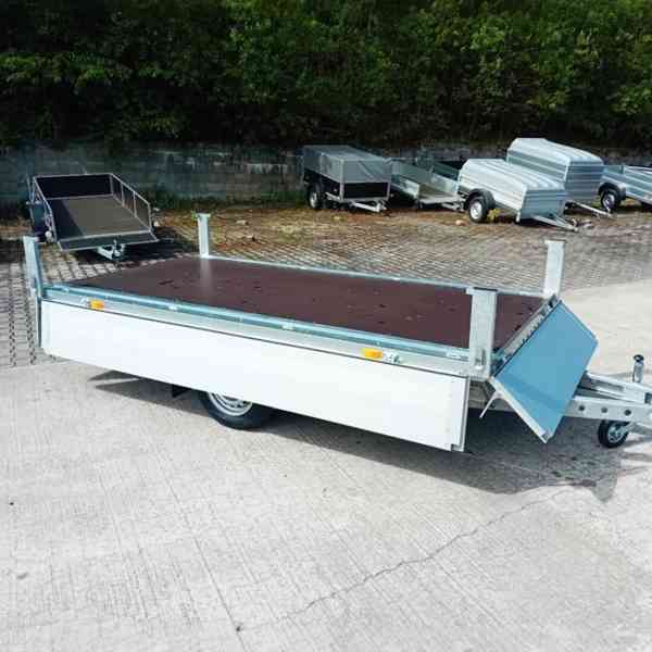 Nový přívěsný vozík/plato 750Kg, 3,02mx1,62, ALU bočnice,DPH - foto 12