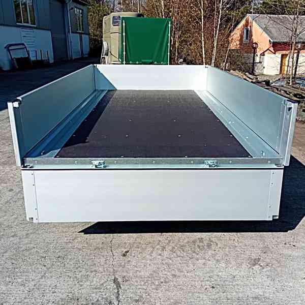 Nový přívěsný vozík/plato 750Kg, 3,02mx1,62, ALU bočnice,DPH - foto 8