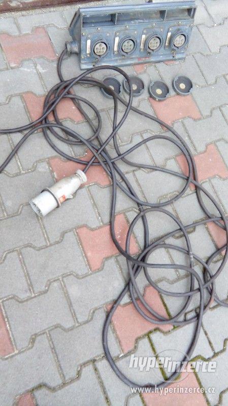 prodlužovací kabel 10m s rozbočovačem 380V - foto 2