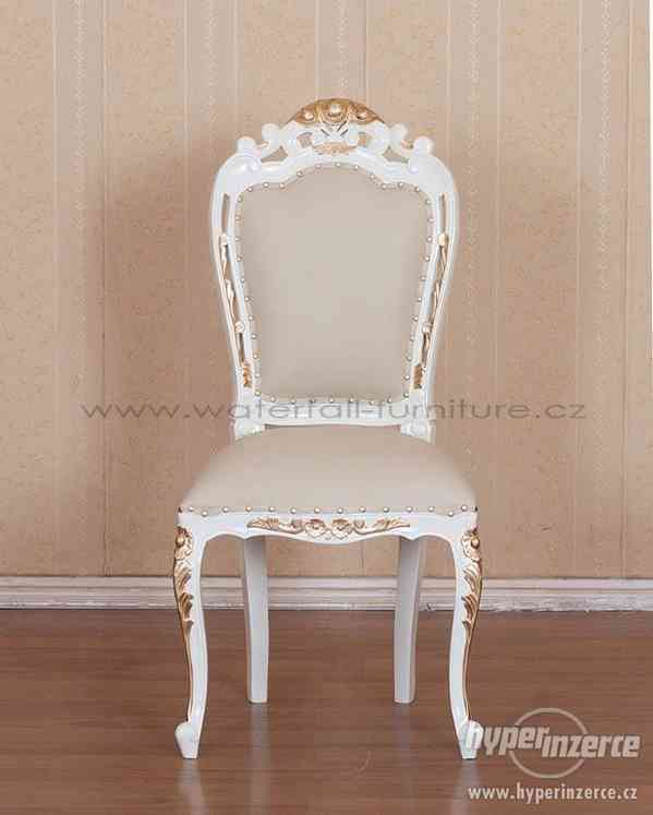 Retro jídelní židle Ivory Gold - foto 1