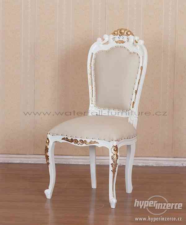 Retro jídelní židle Ivory Gold - foto 2