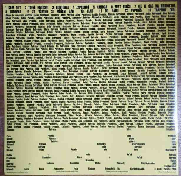 Veľká Potreba - Tlak  (LP) limitovaný kus - foto 3