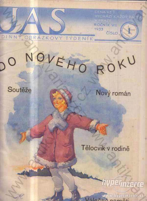 JAS 1933 - ročník VII., č. 1-52 Rodin. obráz. týd. - foto 1