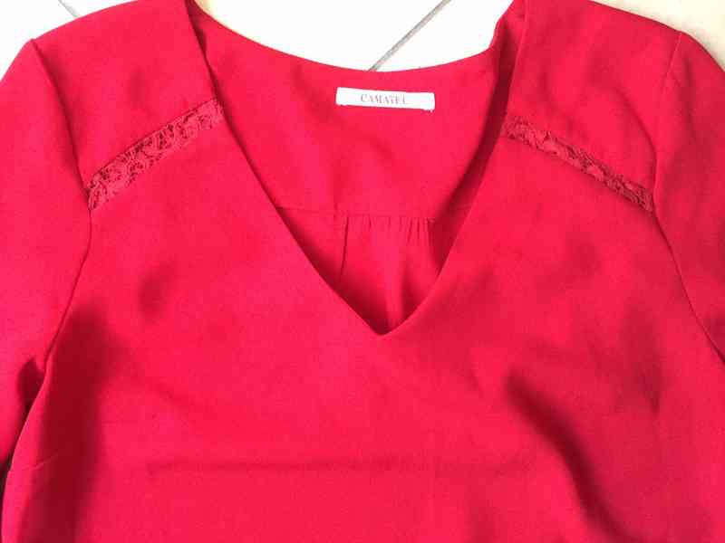 Šaty červené Camaieu, velikost M - foto 1