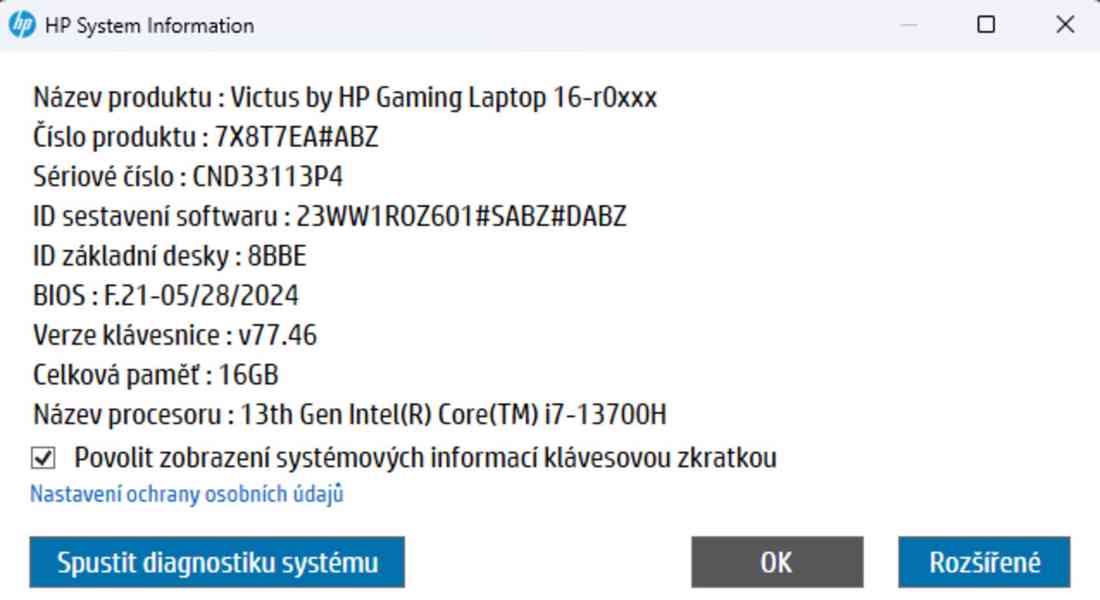 Herní notebook Victus by HP Gaming / 4060 / i7 13700H - foto 7