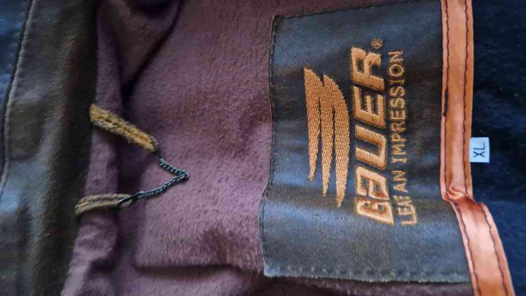 Kožená bunda BAUER hnědá XL - foto 7