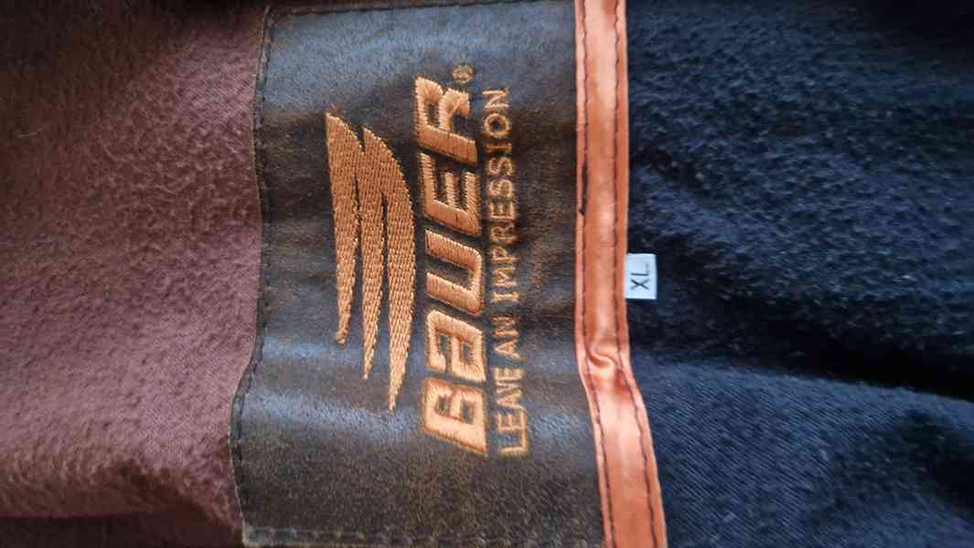 Kožená bunda BAUER hnědá XL - foto 11