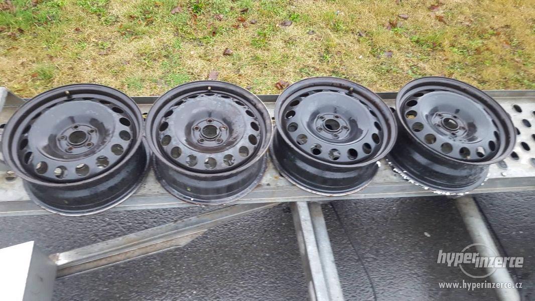 Plechove disky 5x100 r16 et 42, original na skoda octavia 1, - foto 1