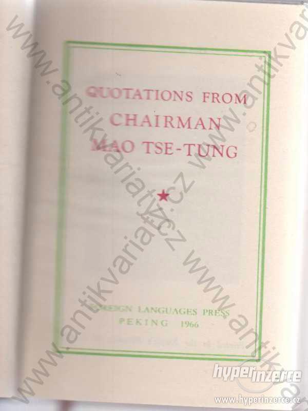 Quotations from chairman Mao Tse-Tung  1967 - foto 1