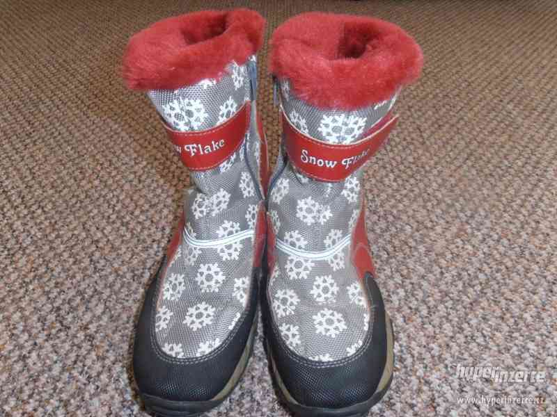 Zimní boty- sněhule, vel 35-36 - foto 1