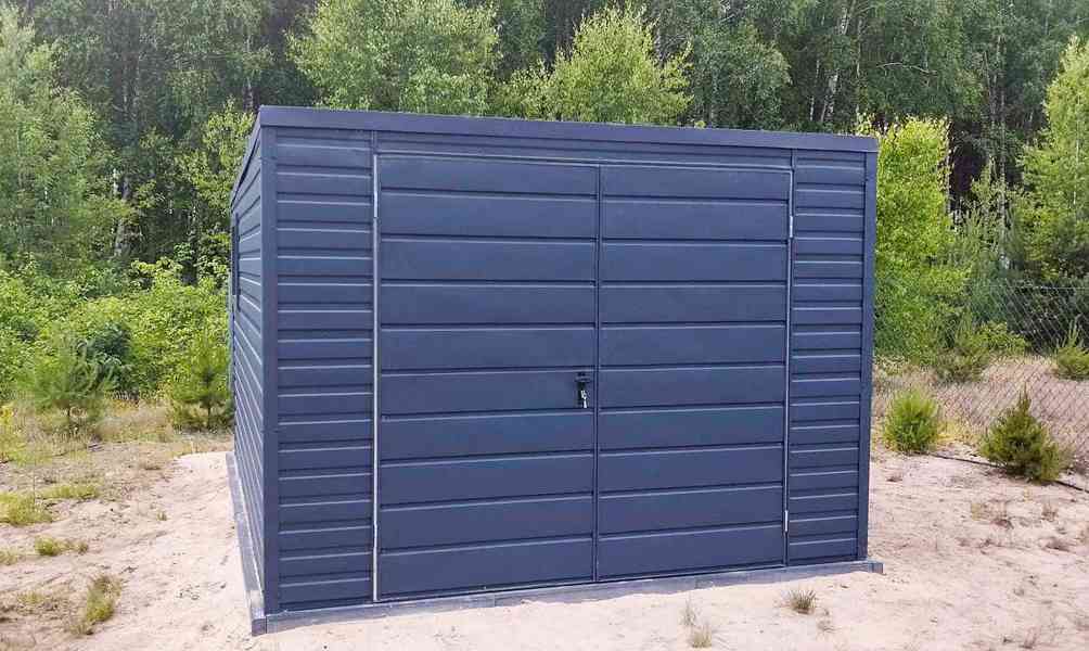 Zahradní domek 3m x 4m, spád dozadu - vrata + okno - TS326 - foto 5