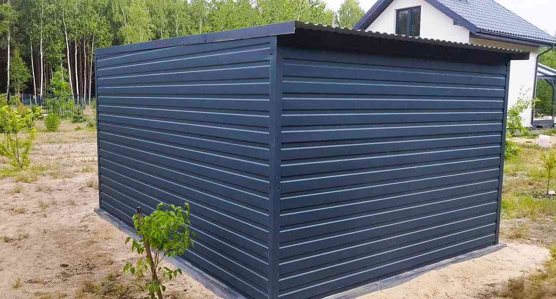 Zahradní domek 3m x 4m, spád dozadu - vrata + okno - TS326 - foto 7