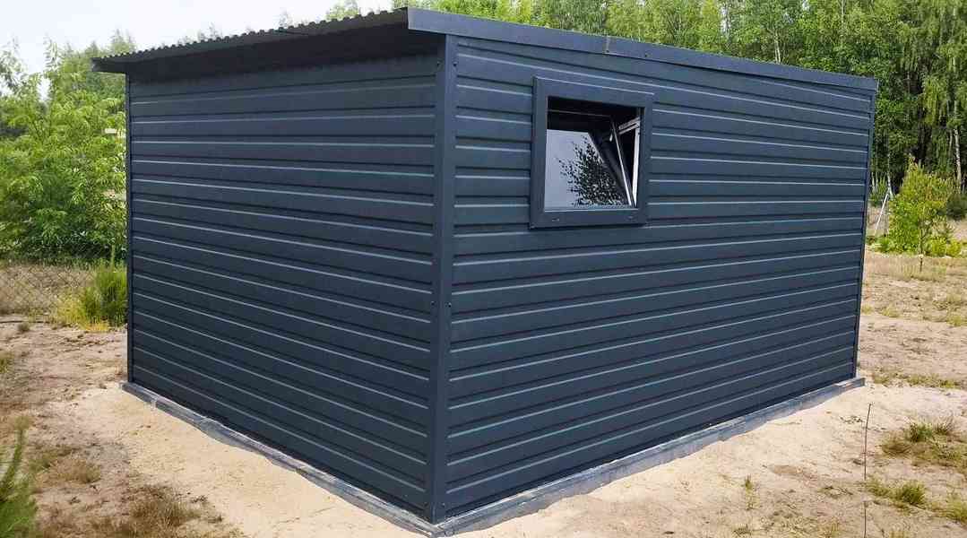 Zahradní domek 3m x 4m, spád dozadu - vrata + okno - TS326 - foto 8