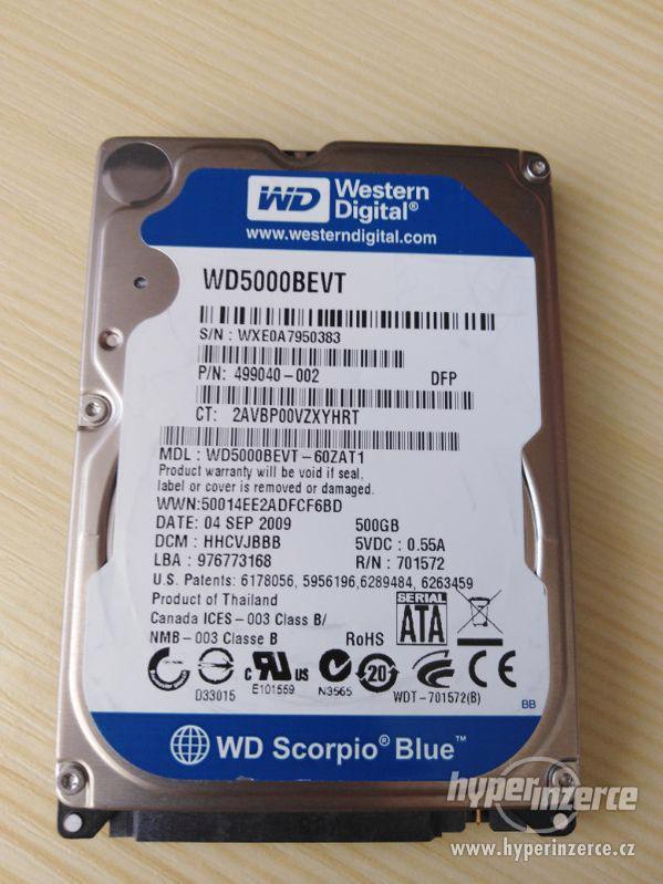 Disk WD Scorpio Blue 500GB 2,5" SATA - foto 3