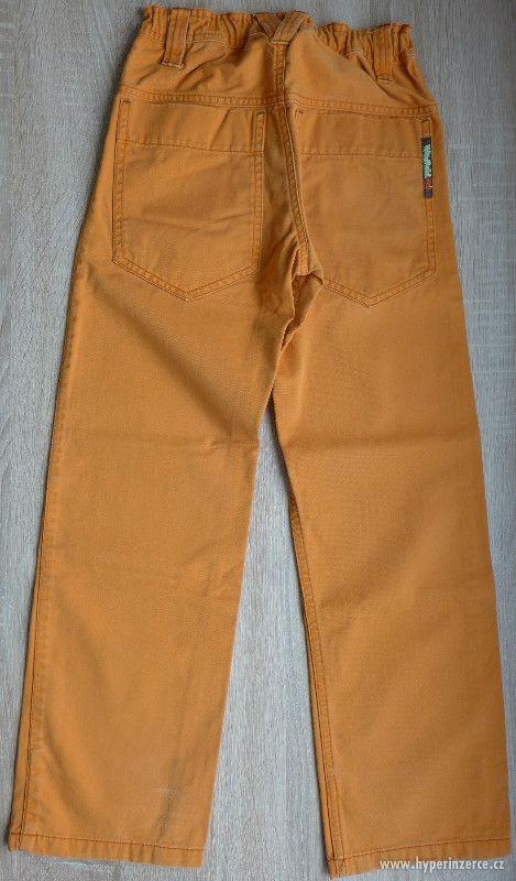 Kalhoty džínové oranžové vel. 128 (7-8 let) H&M - foto 2