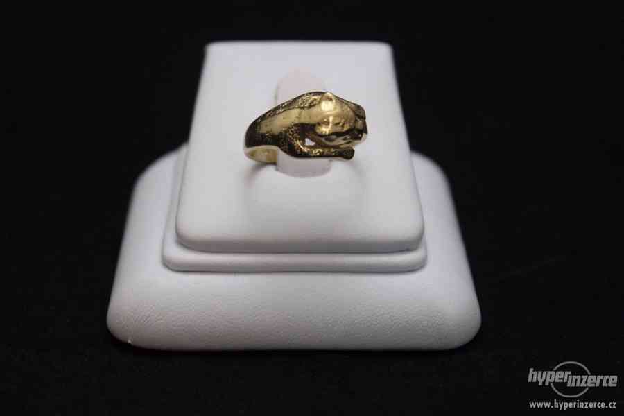 Krásný zlatý prsten 5.54 g - foto 5
