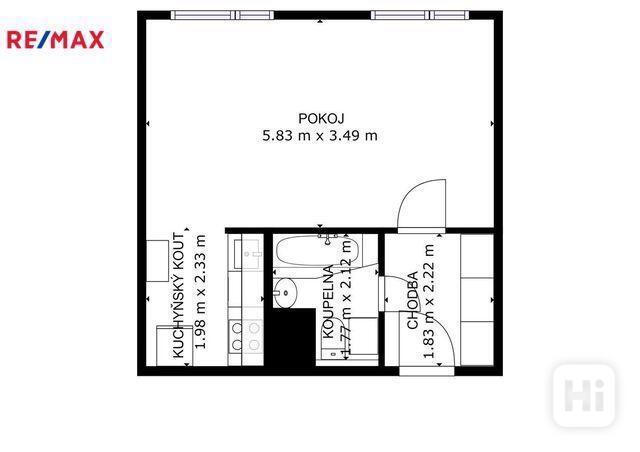 Prodej 1+kk po rekonstrukci 34,46 m² - foto 14