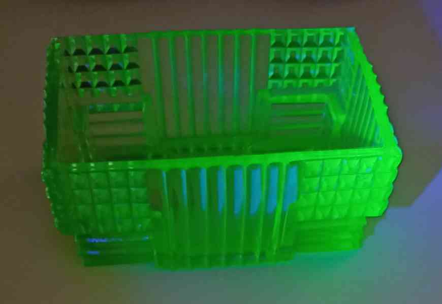 Žardiniéra uranové sklo GRETA model 1930 - foto 2