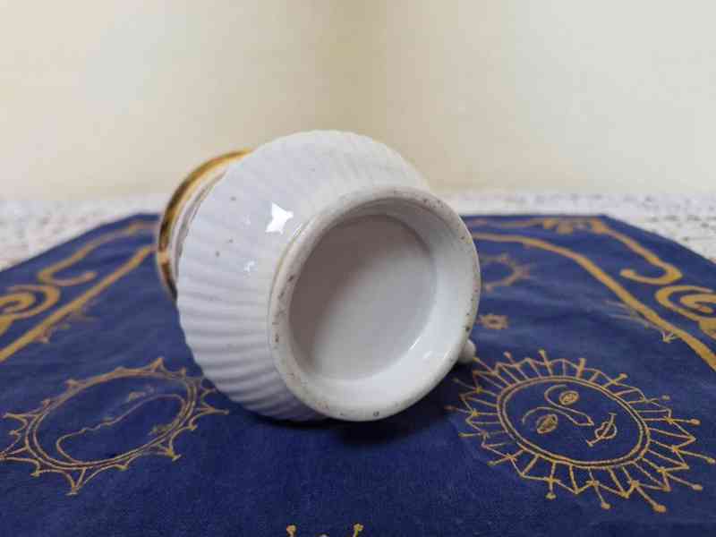 Sbírkový secesní porcelánový Hrnek Mušlák - foto 8