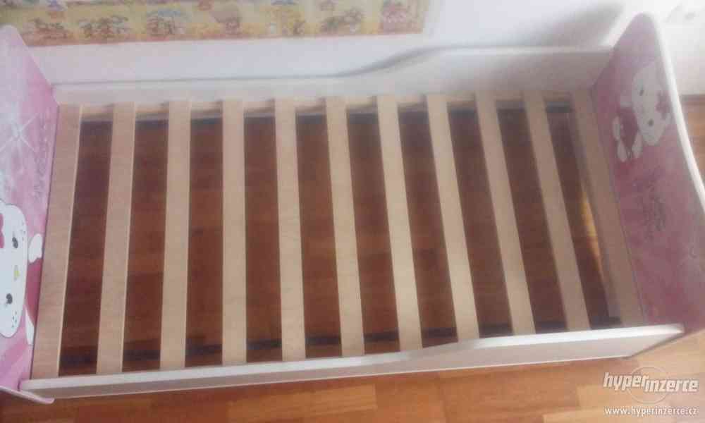 Dětská postel pro holčičku, motiv: Hello Kitty - foto 4