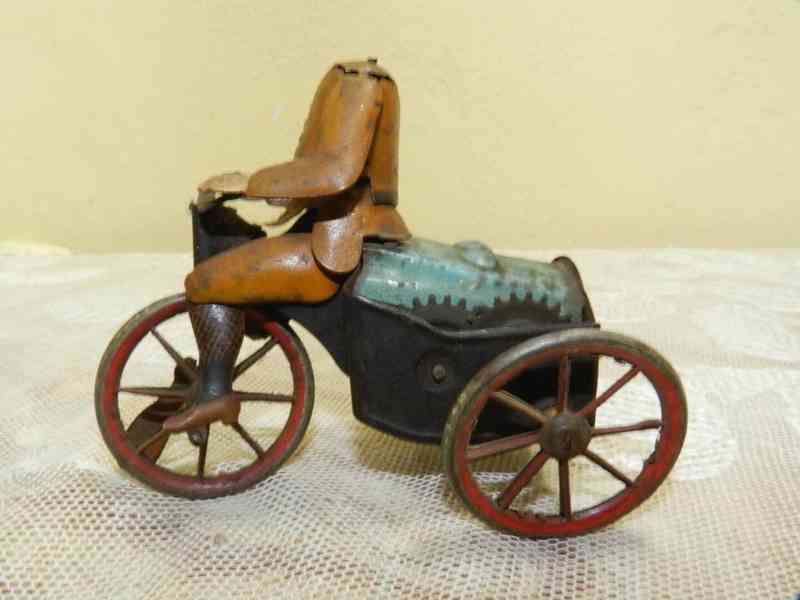 Velmi stará plechová hračka DRGM Lehmann s Motor Rad Cycle - foto 2