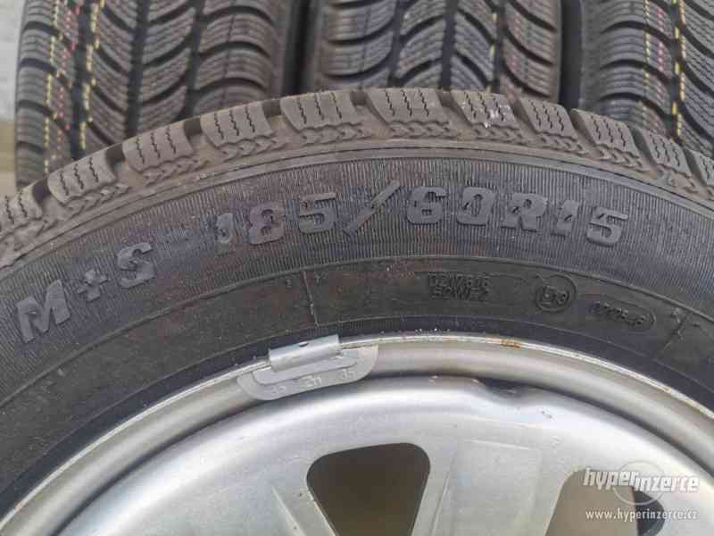 185/60R15 nové zimní pneu Fabia škoda rapid 6x15 ET38 5x100 - foto 15