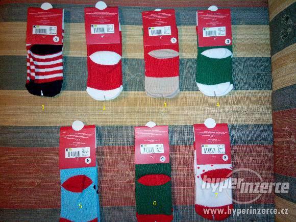Krásné vánoční a mikulášské ponožky pro mimina - foto 2