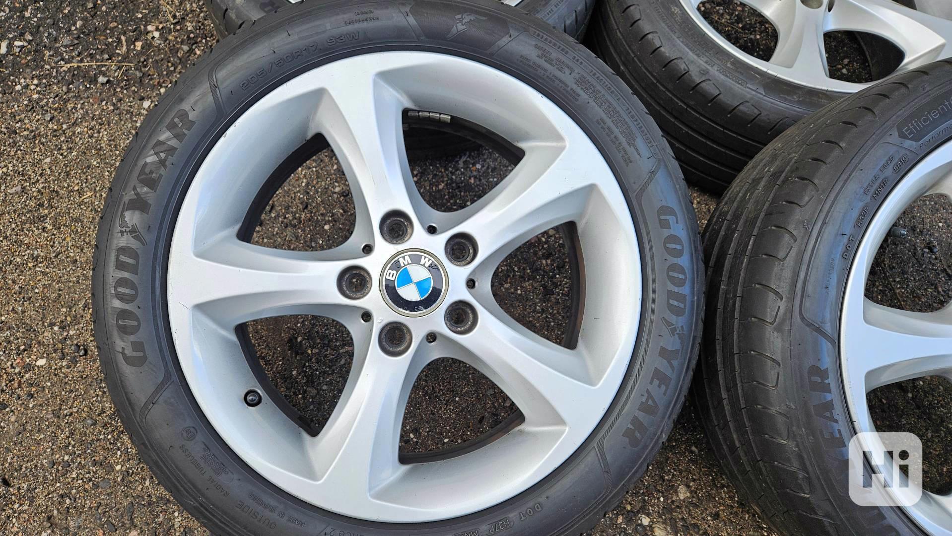 Alu kola originál BMW 17" s pneu Goodyear – 5x120  Cena: 7 9 - foto 1