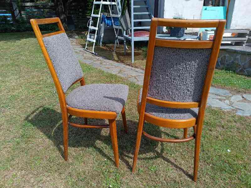 Prodám velice elegantní soupravu vysokých židlí 6ks. - foto 4