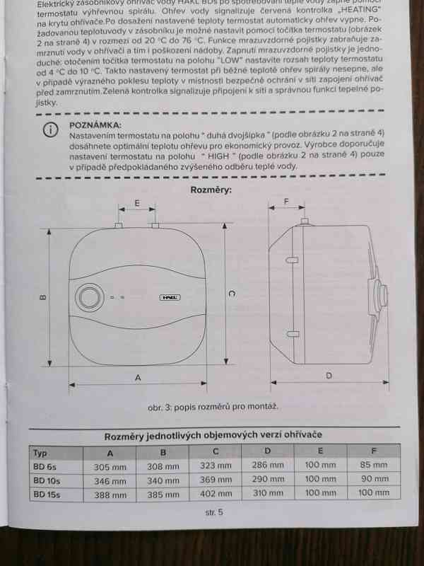 Bojler Hakl 10l - foto 4