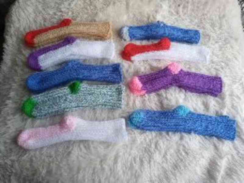 Pletené ponožky  - foto 2