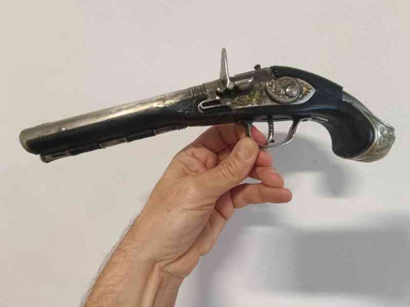 Křesadlová pistole - Replika - Gonzales  - foto 13