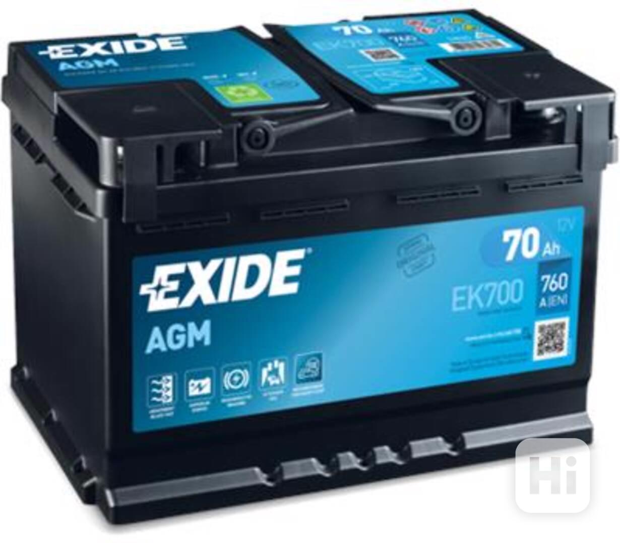 Exide EK700 70AH AGM 760A - foto 1