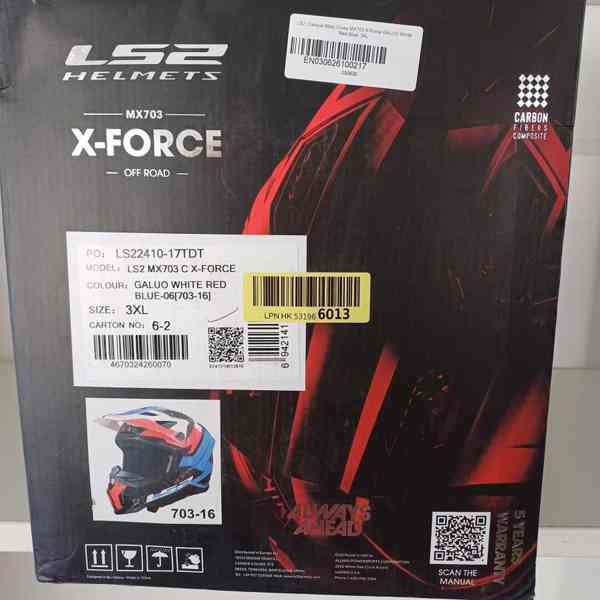 Motokrosová přilba LS2 X-Force Carbon - foto 11